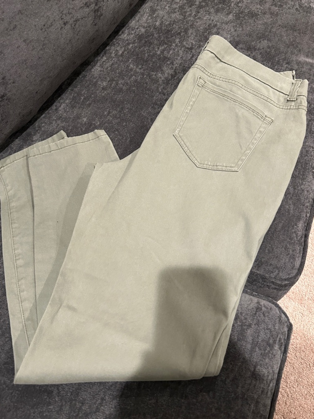Charter Club Straight Leg Pants in Light Sage Green